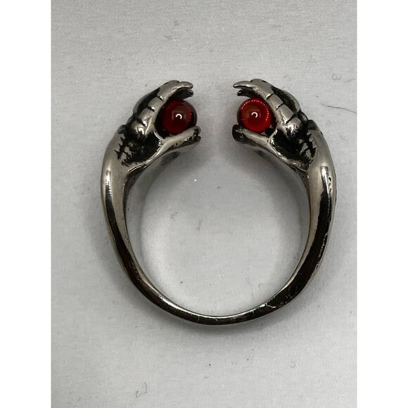 Snake Cobra Silver Tone Rings, Set of 3, Sz 10.5-11 Goth, Biker, Edgy - Picture 5 of 7